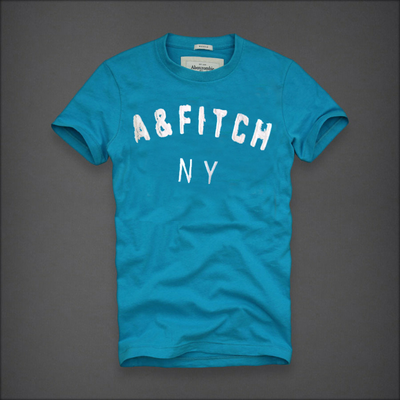 Abercrombie Fitch Hombres De Cuello Redondo Corto Remera AF5289